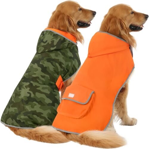 Reversible Camo Hooded Slicker Poncho